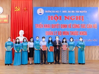 Hội nghị Triển khai Quyết định về công tác cán bộ quản lý bộ môn thuộc Khoa